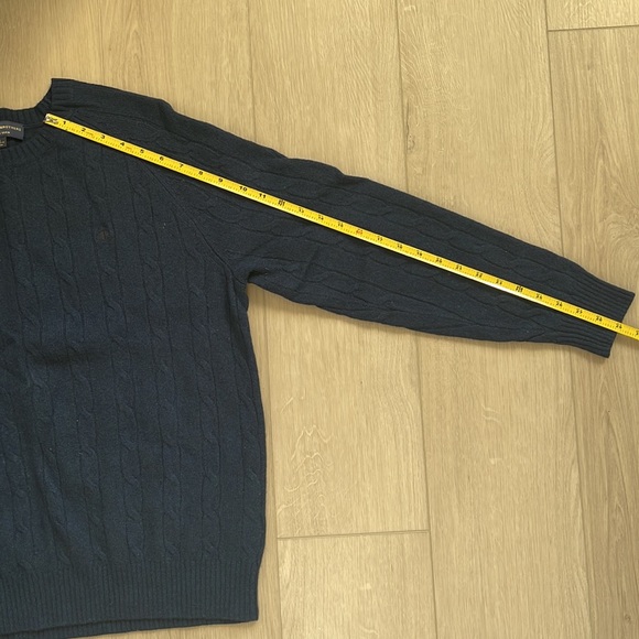 Brooks Brothers Mens Italian Yarn Cable Knit Crewneck Sweater - Picture 7 of 9